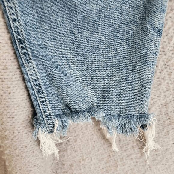 Agolde Women's Nico High Rise Raw Hem Slim Jean Style A093D-3002 Destressed 29 - Picture 5 of 11